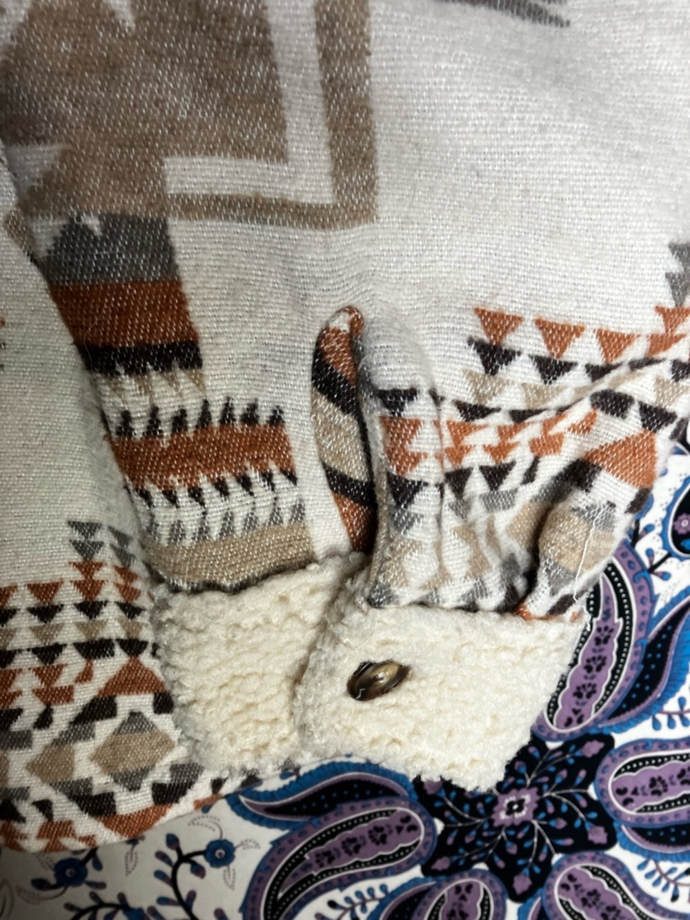 Altar’d state Aztec Sherpa jacket M - Picture 2 of 5